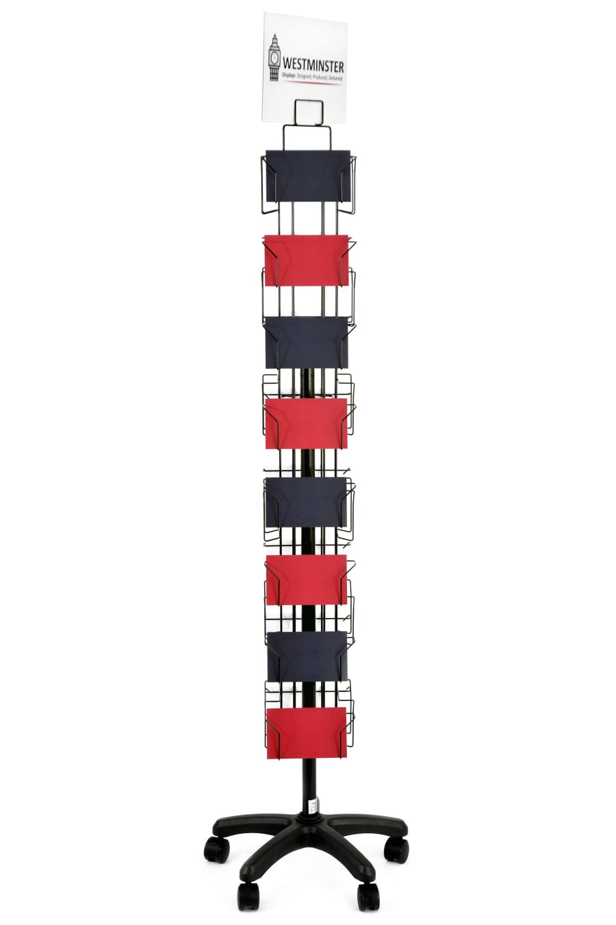 Card Display Stand, Floor Spinner (5"x7" - 28 Pockets)