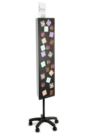 Perforated Shop Display Stand, Floor Spinner