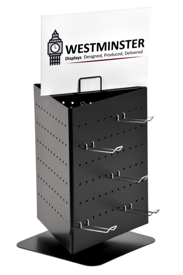 Perforated Metal Counter Spinner Display
