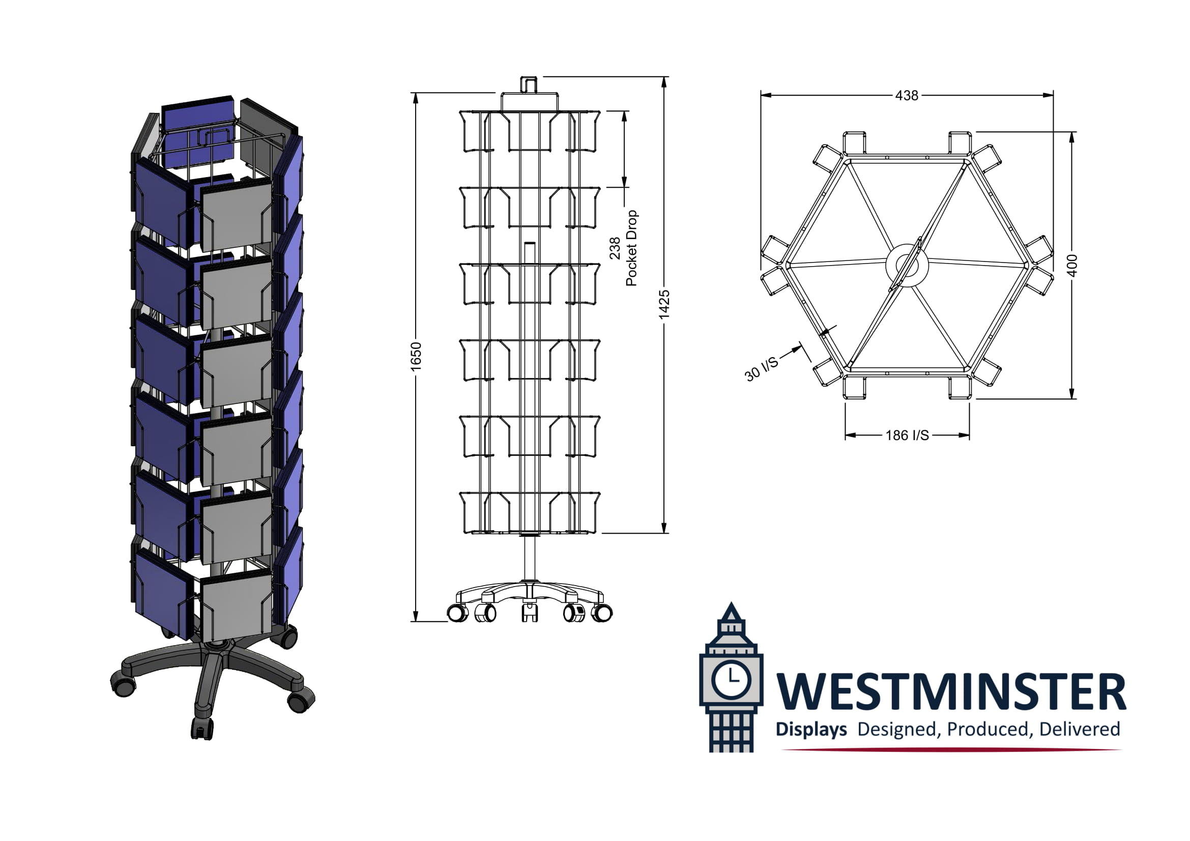 Greetings cards rack