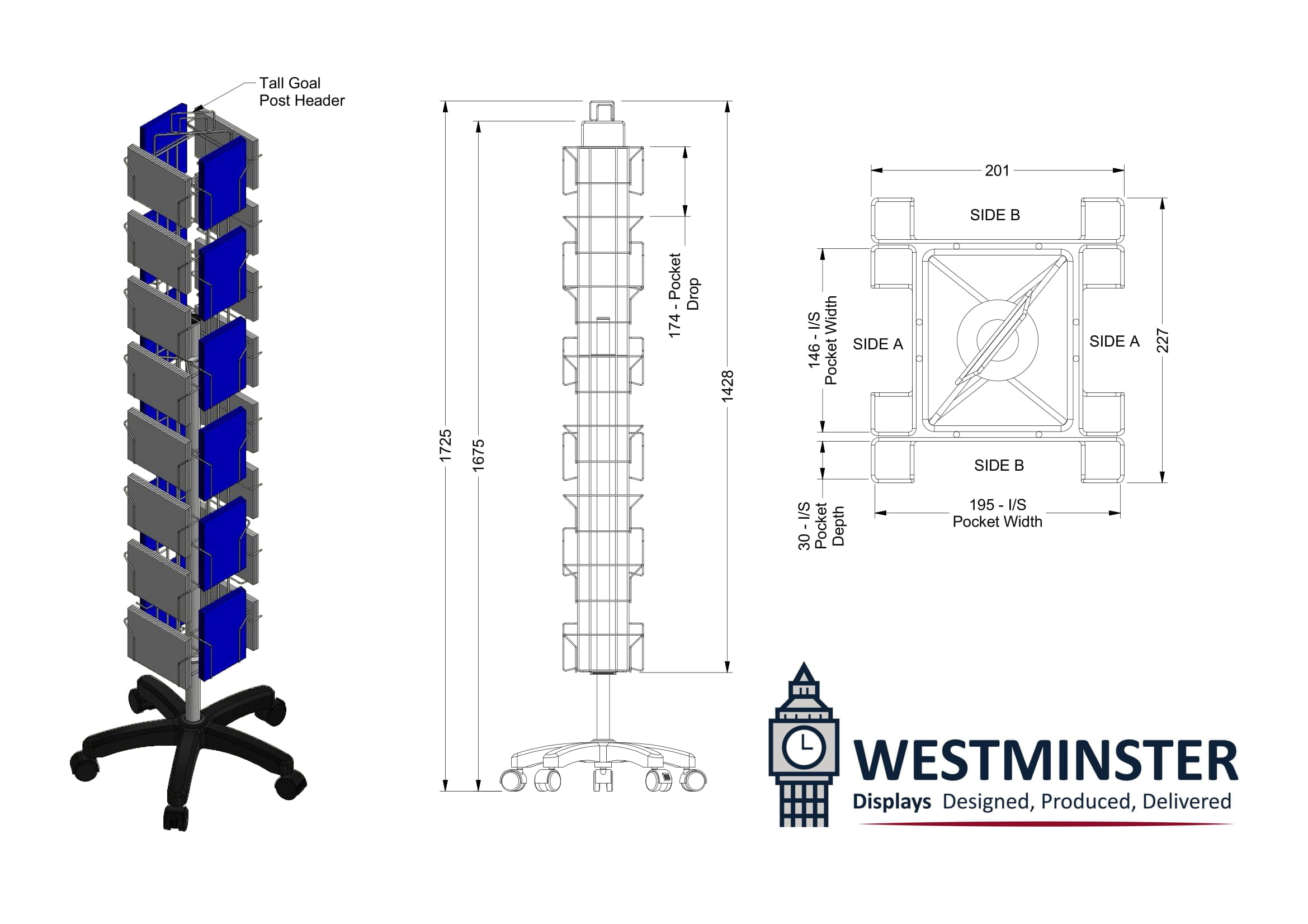 wire spinner Display Stand