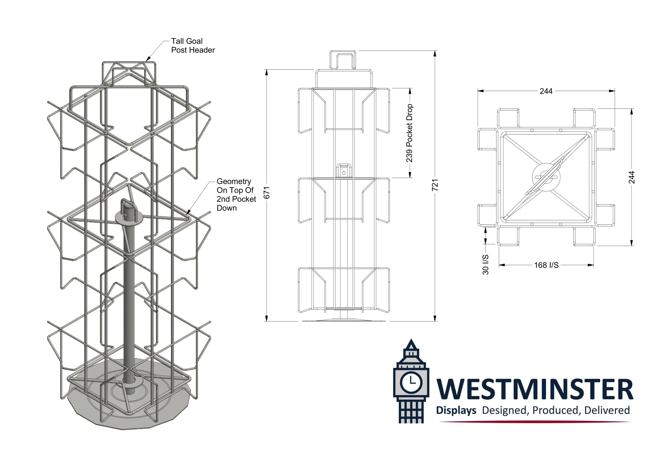 Counter Top Rotary Display Stand