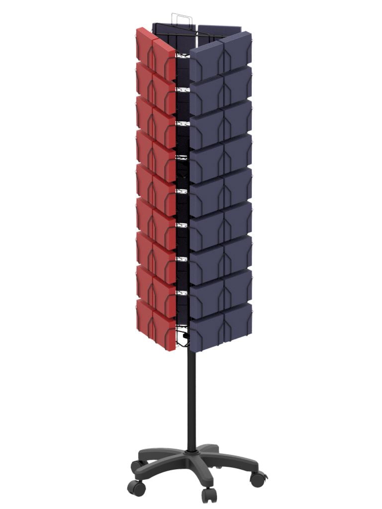 Greeting Card Display Stand 3-Sided Floor Spinner Display Stand