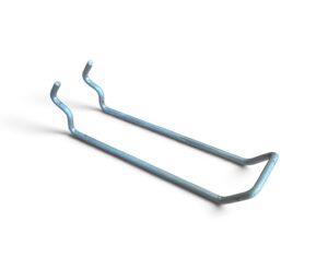 Perforated Panel Hook 3mm Wire Loops, Pack of 20 - (100mm long)
