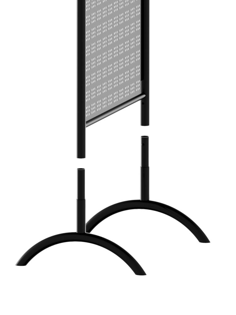 Perforated Double Sided Retail Display Stand Legs