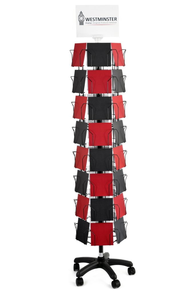 Compact 6 Sided 48 Pocket 6″x6″ Floor Display Spinner | Westminster ...