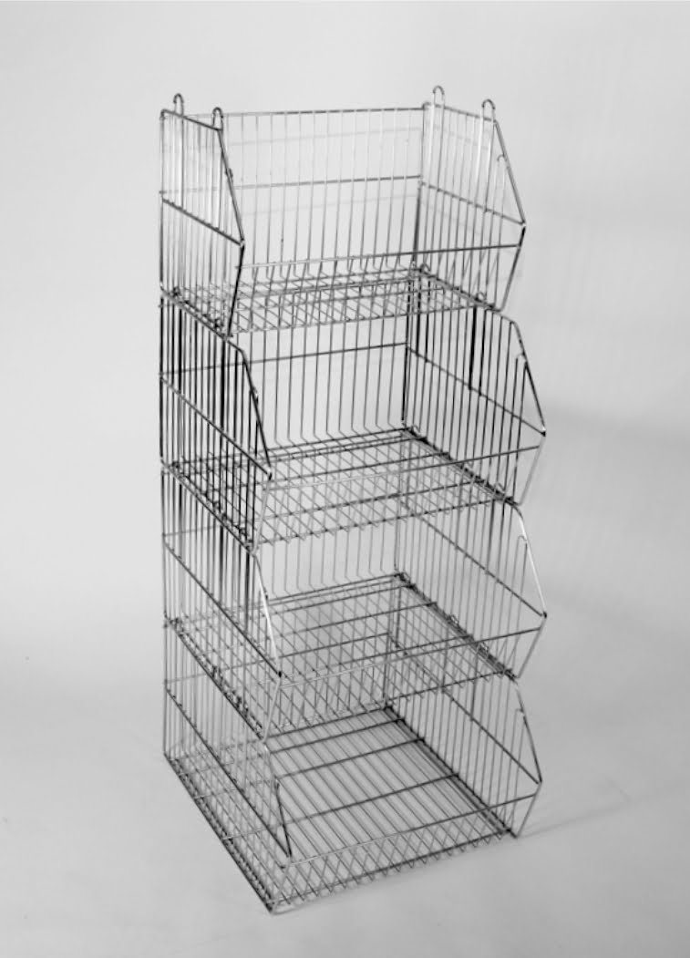 Stacking Wire Baskets Westminster Wire Shop Display Stands｜Retail Displays｜POS