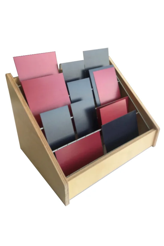 Wooden greeting card counter display