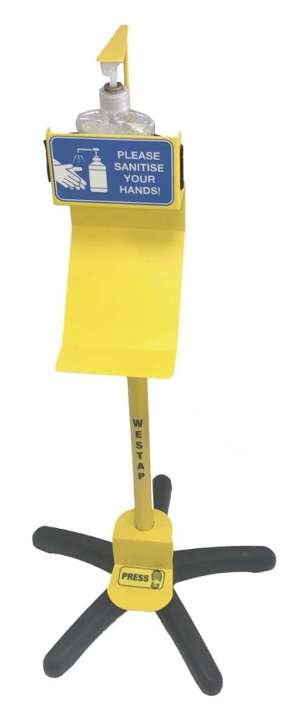 westap, westap sanitiser, westap foot control, foot pedal dispenser