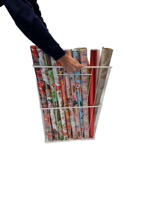 roll wrap display bin