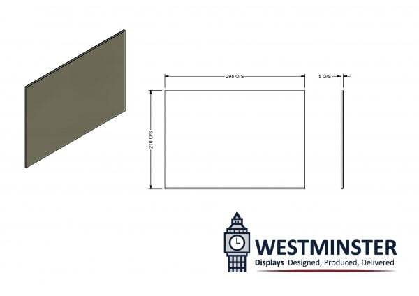 A4 Display Stand PETG Graphic Holder - Image 3